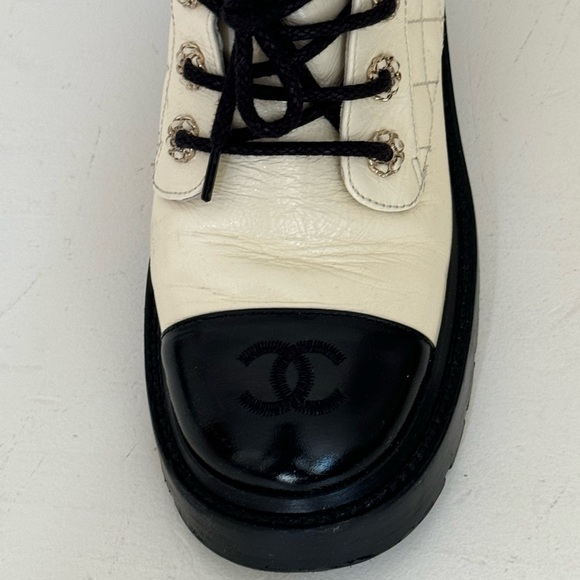 Chanel Combat Boots Sz 37 - Picture 6 of 15
